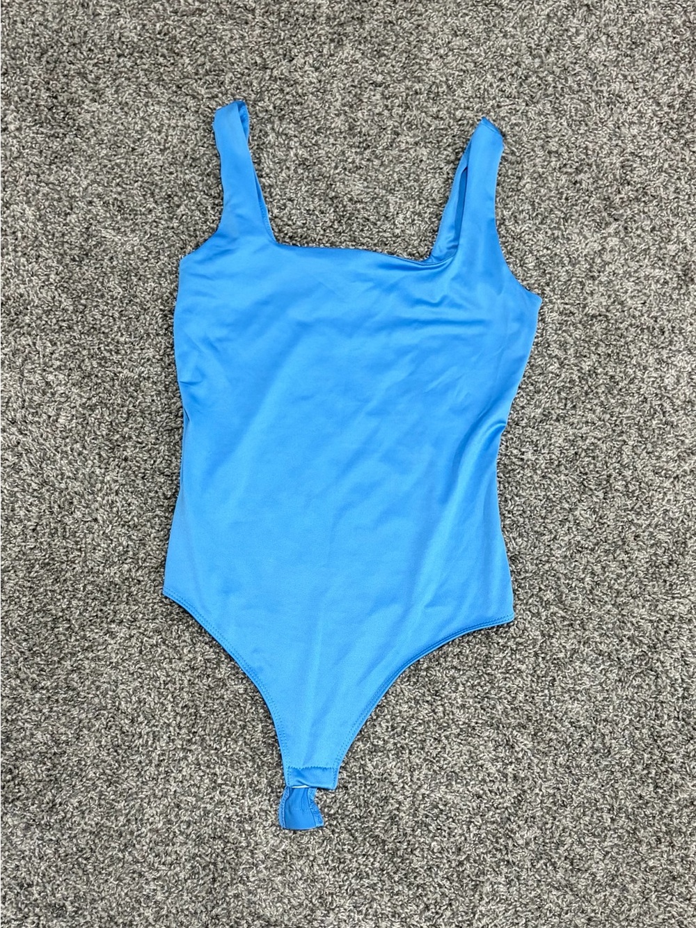 Women’s Square Neck Bodysuit in Bright Blue
